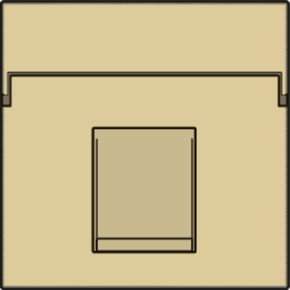 Niko 221-65100: Centraalplaat data 1x RJ, gold coated - Image 2