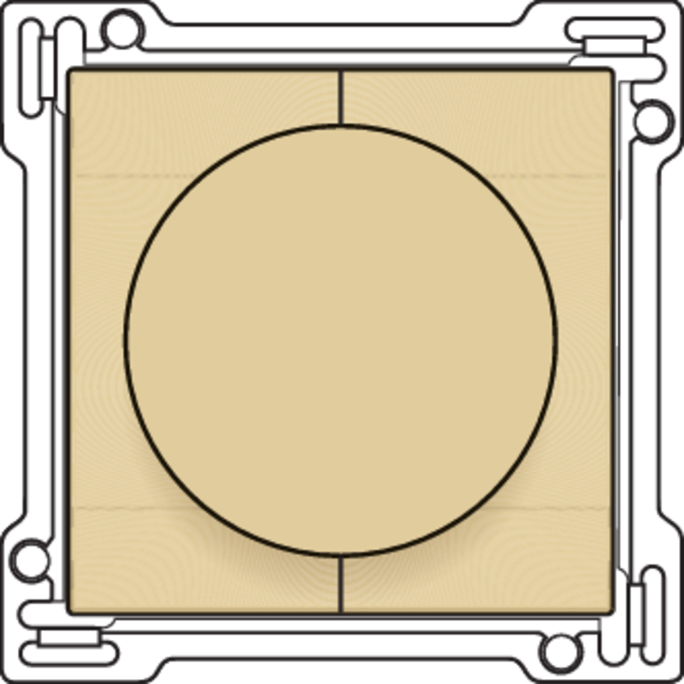 Niko 221-65926: Afwerkingsset op/neer voor draaischakelaar, gold coated - Image 2