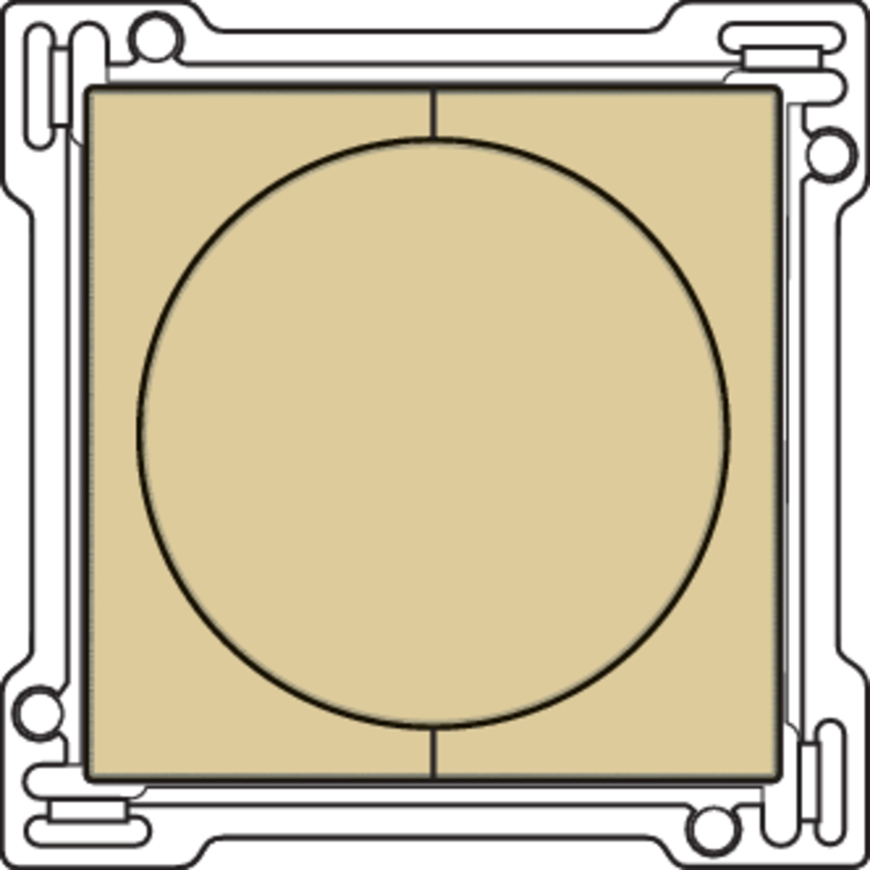 Niko 221-65936: Afwerkingsset 1-2-3 voor draaischakelaar voor motoren, gold coated - Image 2