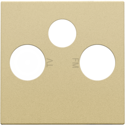 Afwerkingsset voor 2 enkelvoudige coaxaansluitingen voor tv