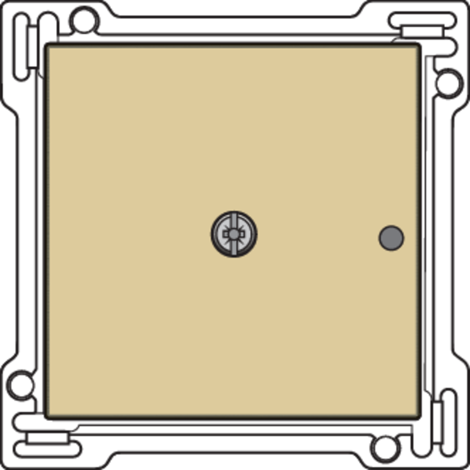 Niko 221-77001: Afwerkingsset voor 1-kanaals inbouw RF-ontvanger met enkelpolig (potentiaalvrij) schakelcontact of inbouw RF-ontvanger met rolluikfunctie, gold coated - Image 2