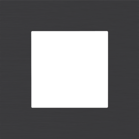 Enkelvoudige afdekplaat, Niko Pure alu black brushed