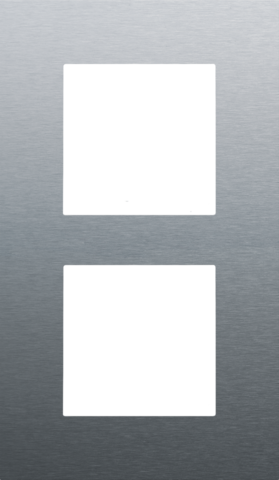 Tweevoudige afdekplaat, 60 mm centerafstand, verticaal, Niko