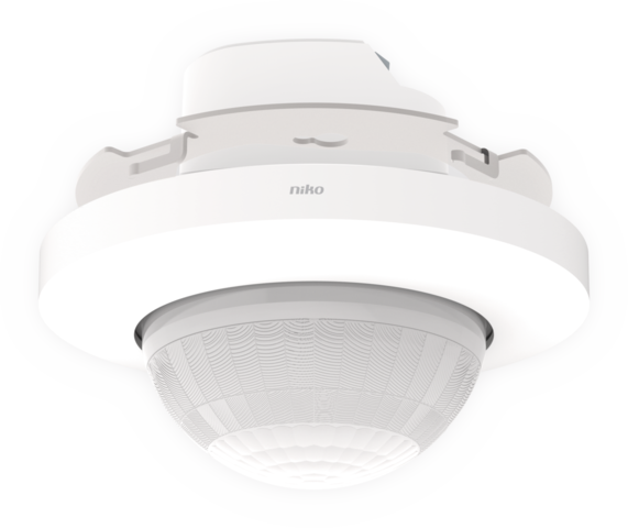 Niko 353-700111: Bewegingsmelder M42LR, 230 V, 32-37 m, voor inbouwdoos, wit