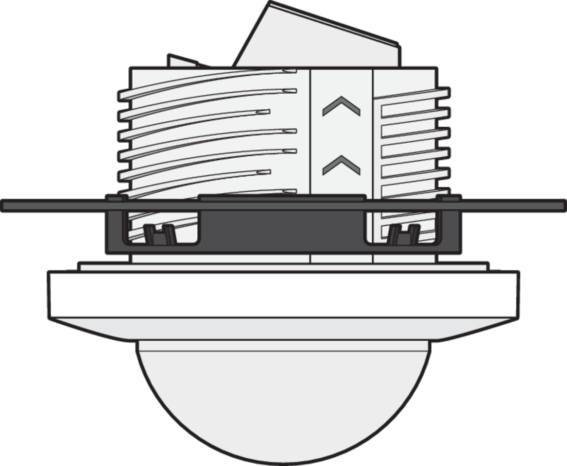 Niko 353-701121: Aanwezigheidsmelder P42LR, 230 V, master, 32-37 m, voor inbouw (SnapFit), wit - Image 2