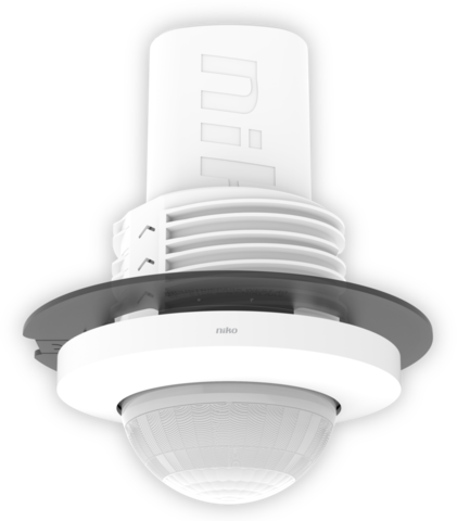 Niko 353-751421: Aanwezigheidsmelder P48LR, DALI-2, master, 32-37 m, voor inbouw (SnapFit), wit