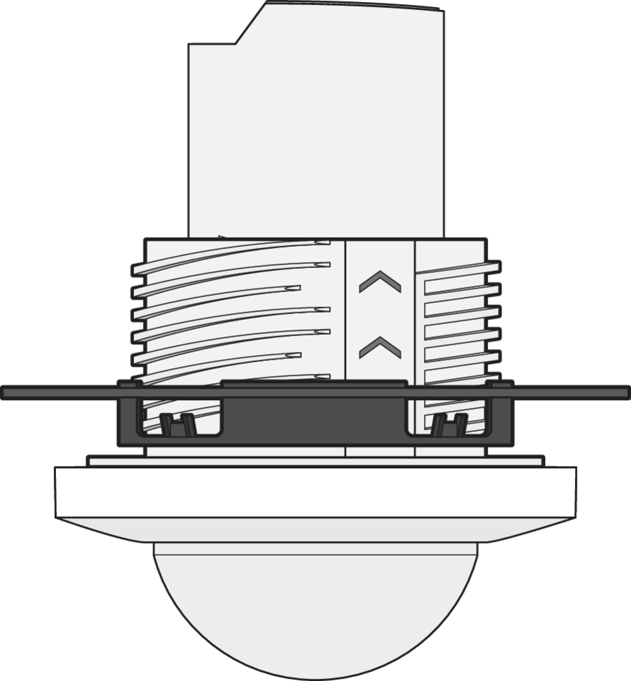 Niko 353-751421: Aanwezigheidsmelder P48LR, DALI-2, master, 32-37 m, voor inbouw (SnapFit), wit - Image 2