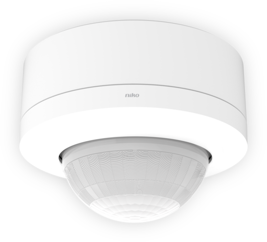 Niko 353-752321: Aanwezigheidsmelder P47LR, DALI-2, master, 32-37 m, IP54, voor opbouw, wit