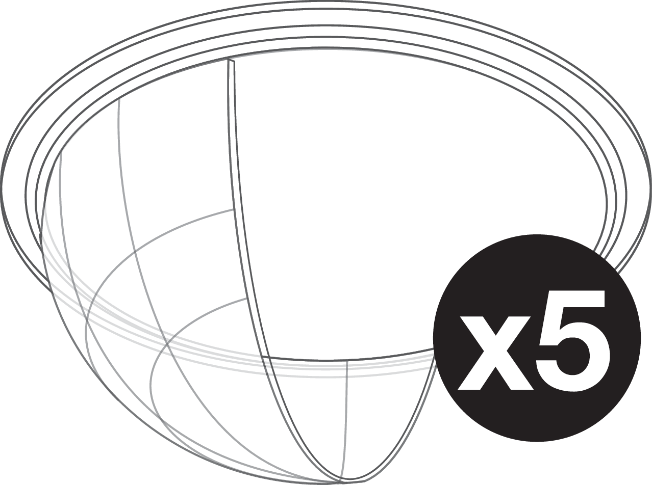 Niko 353-999879: Lenscover voor P4XLR-, M4XLR- en M4XHC-detectoren, transparant (5 stuks) - Image 2