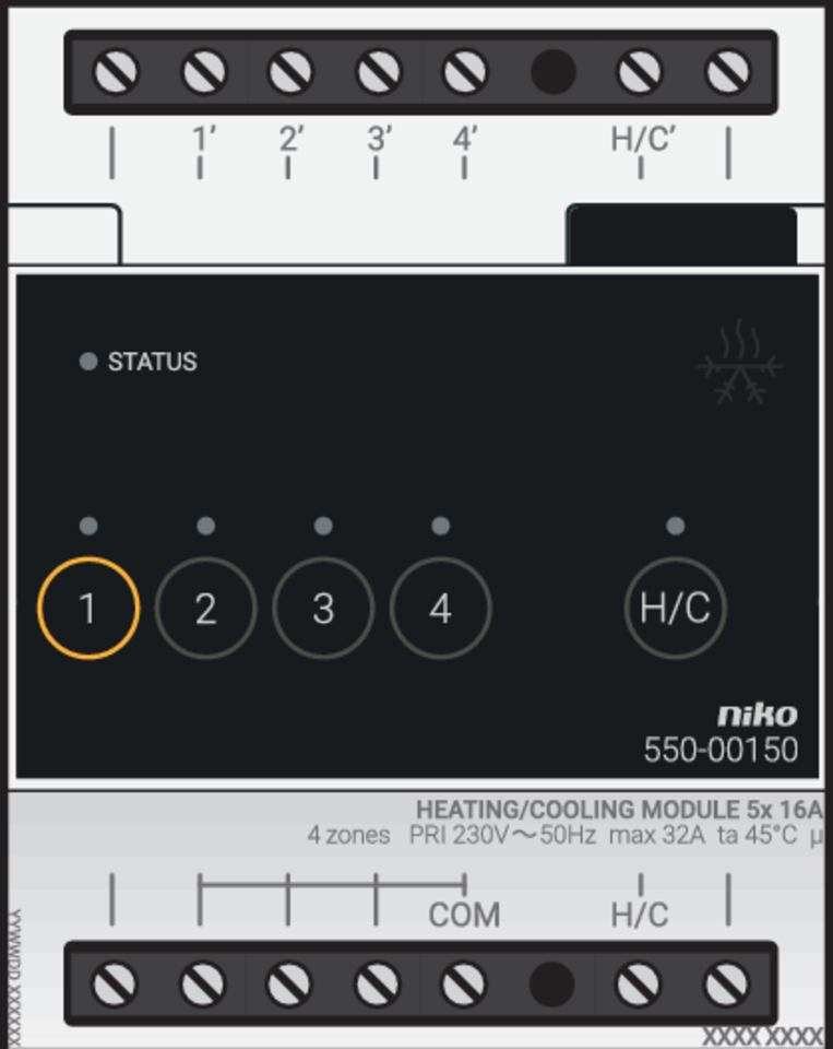 Niko 550-00150: Verwarmings- of koelingsmodule voor Niko Home Control - Image 2