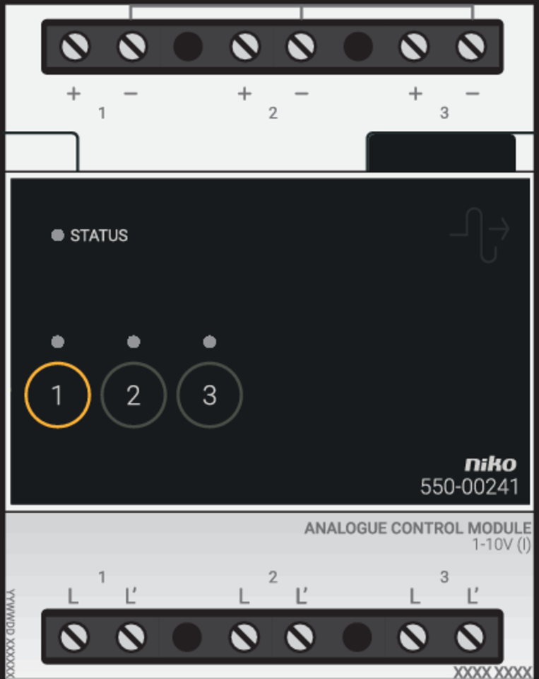 Niko 550-00241: Analoge stuurmodule 1-10 V voor Niko Home Control - Image 2