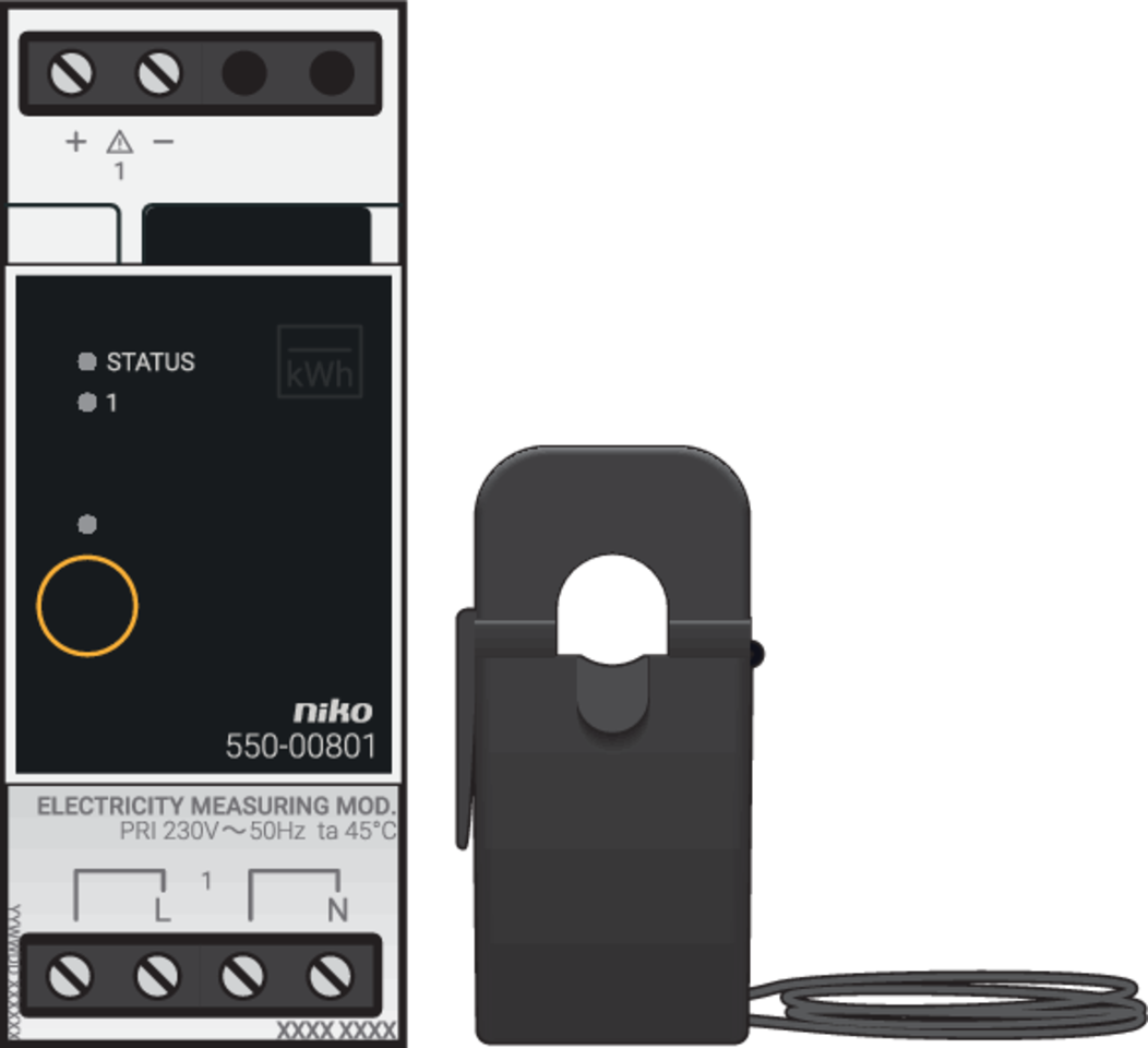Niko 550-00801: Meetmodule elektriciteit (1 kanaal) voor Niko Home Control - Image 2