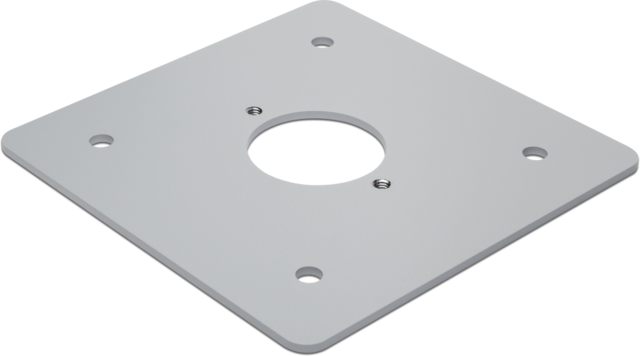 Poedergelakte grondplaat voor spuitwaterdichte tuinpaaltjes,