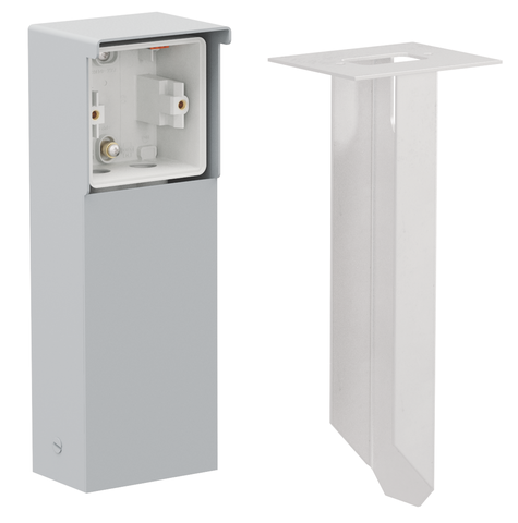 Spuitwaterdichte tuinpaal met grondpin voor één Niko Hydro f