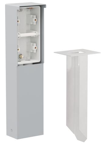 Spuitwaterdichte tuinpaal met grondpin voor twee Niko Hydro