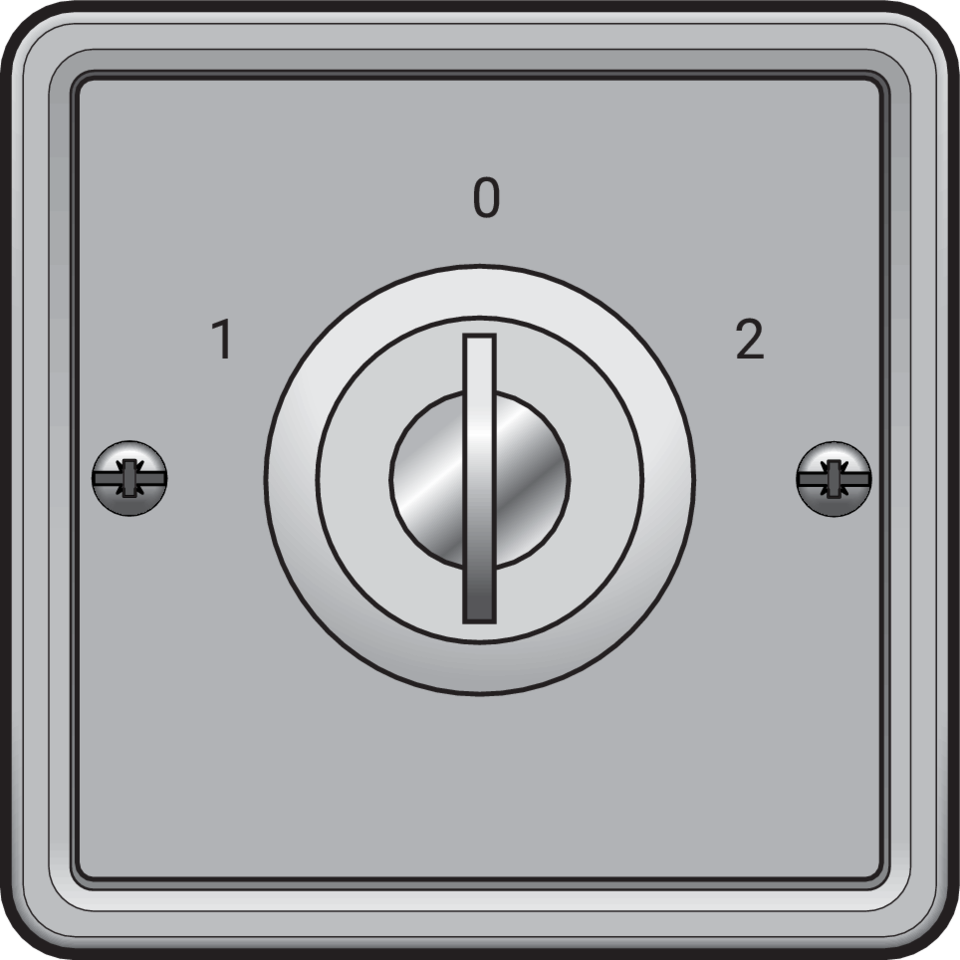 Niko 700-38700: Spuitwaterdichte sleutelschakelaar 10 A met schroefklemmen,grijs - Image 2