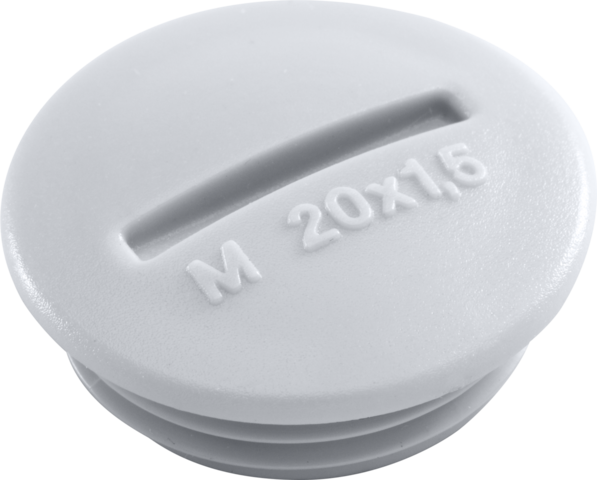 Spuitwaterdichte M20-blindstop, grey