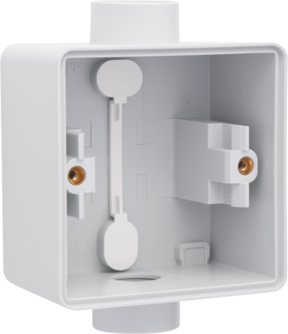 Spuitwaterdichte enkelvoudige opbouwdoos met twee enkelvoudi