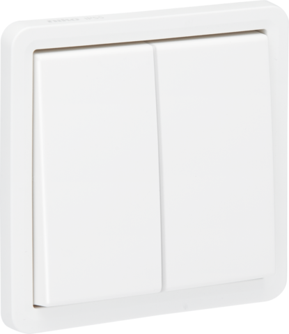 Spuitwaterdichte, niet-verlichtbare dubbele drukknop 10 A/25