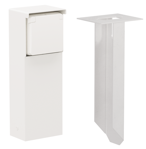 Spuitwaterdichte tuinpaal met enkelvoudig stopcontact, penaa