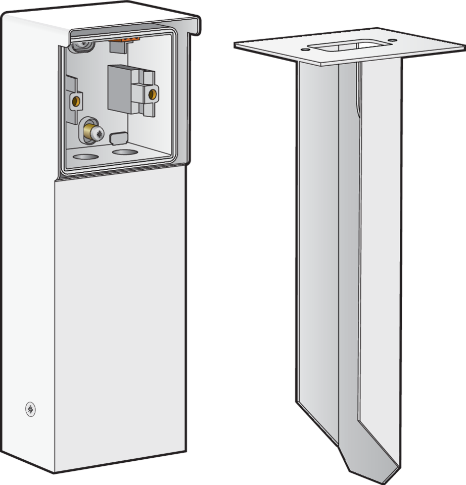 Niko 701-36810: Spuitwaterdichte tuinpaal met grondpin voor één Niko Hydro functie, wit - Image 2