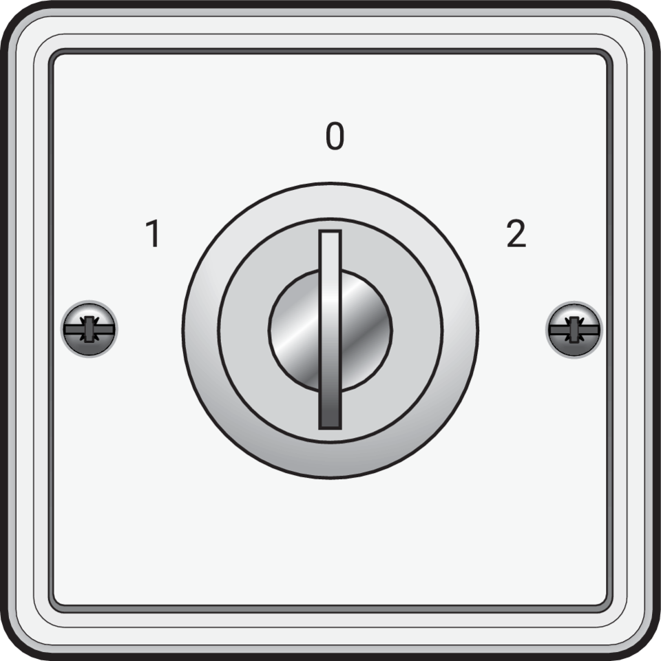 Niko 701-38700: Spuitwaterdichte sleutelschakelaar 10 A met schroefklemmen,wit - Image 2