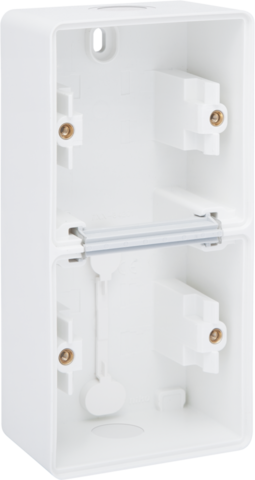 Spuitwaterdichte dubbele verticale opbouwdoos met twee enkel