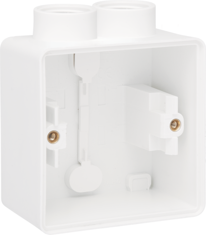 Spuitwaterdichte enkelvoudige opbouwdoos met één tweevoudige