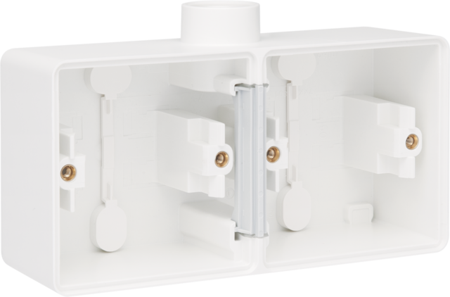 Spuitwaterdichte dubbele horizontale opbouwdoos met één M20-