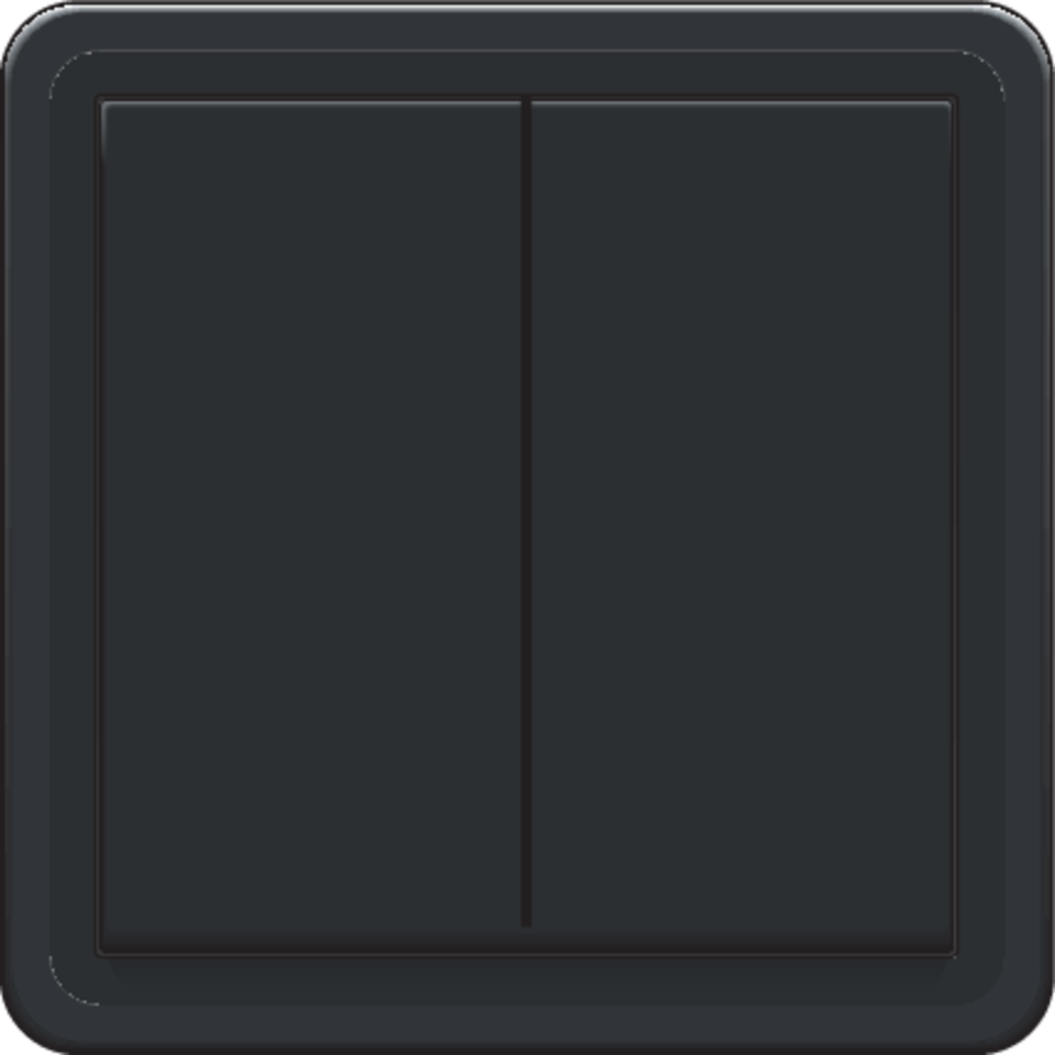 Niko 761-31500: Spuitwaterdichte serieschakelaar 10 AX/250 Vac met schroefklemmen, zwart - Image 2