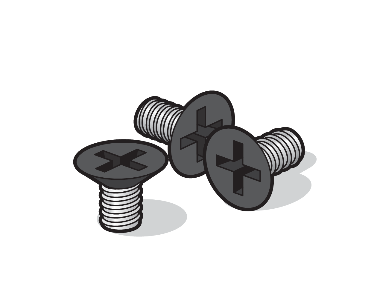 Niko 761-36099: Poedergelakte reserveschroef voor spuitwaterdichte tuinpaaltjes zwart - Image 2