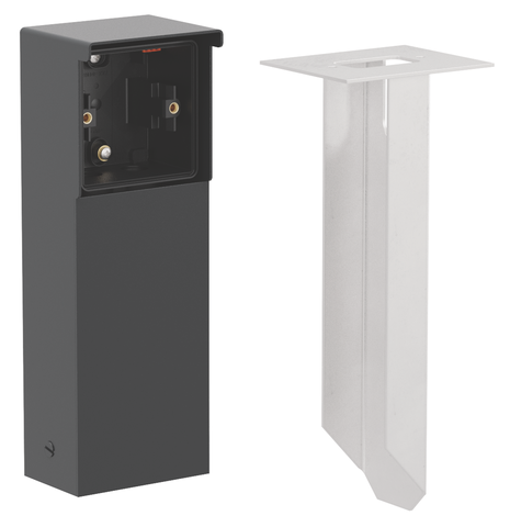 Niko 761-36810: Spuitwaterdichte tuinpaal met grondpin voor één Niko Hydro functie, zwart