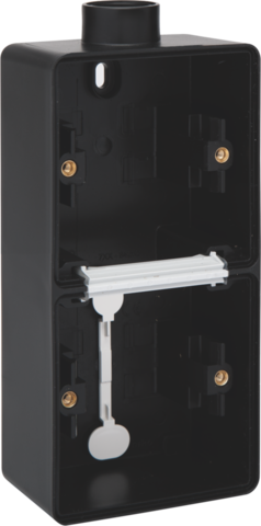 Spuitwaterdichte dubbele verticale opbouwdoos met één M20-in