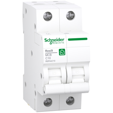 Schneider - Automaat 2P 10A C 400V 3KA - R9F64210