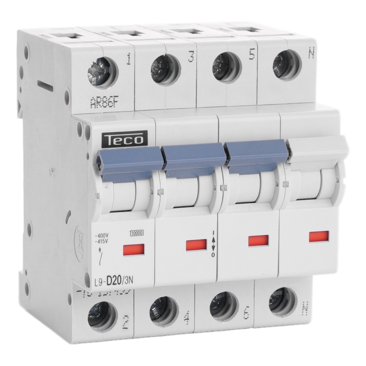 Automaat Teco 3N 20A 10kA Curve D