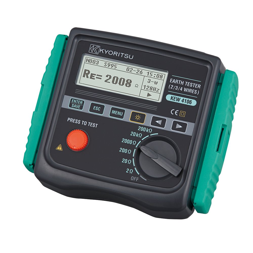 KYORITSU 4106 DIGITALE AARDINGSMETER MET TOEBEHOREN A11004324